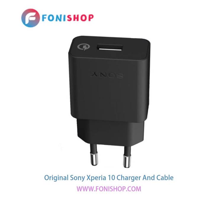 کابل و شارژر فست شارژ اصلی سونی Sony Xperia 10